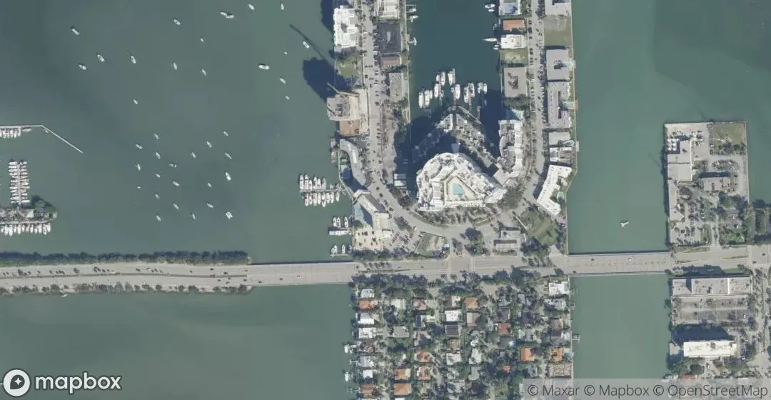 Aerial view of 7904 West Dr 602, North Bay Village