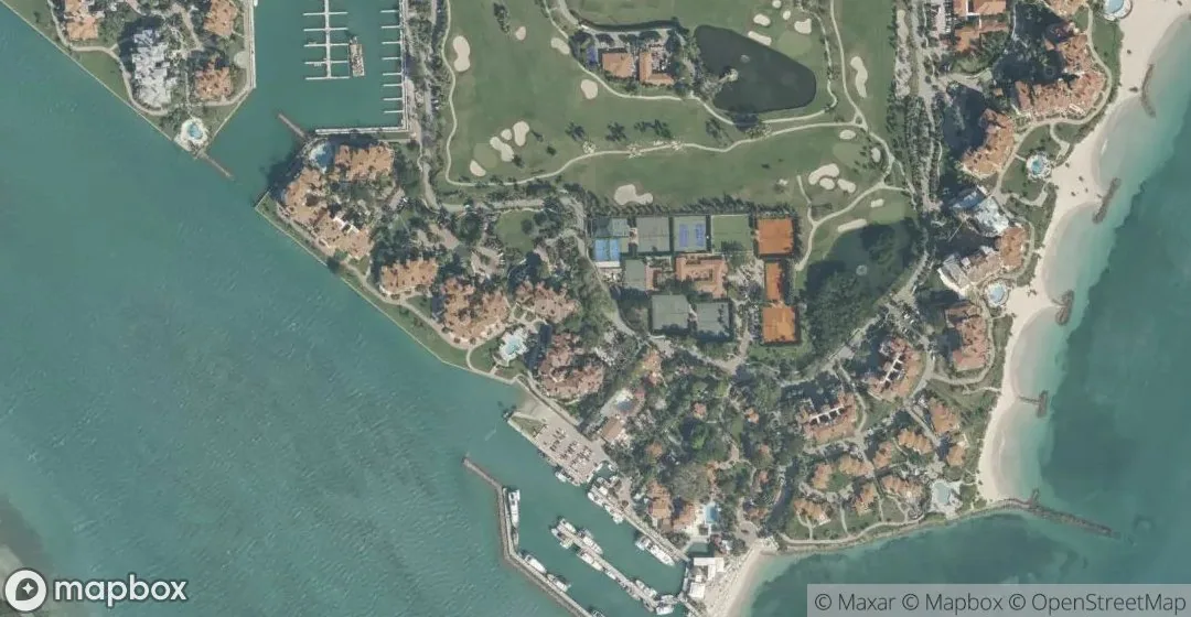Aerial view of 2432 Fisher Island Dr 5302, Miami Beach
