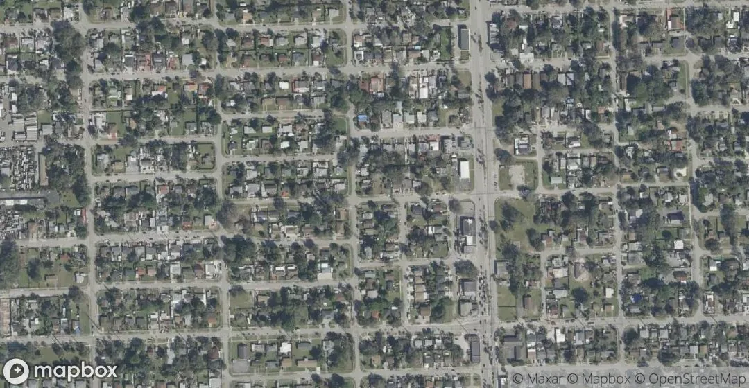 Aerial view of 2285 NW 89th St, Miami