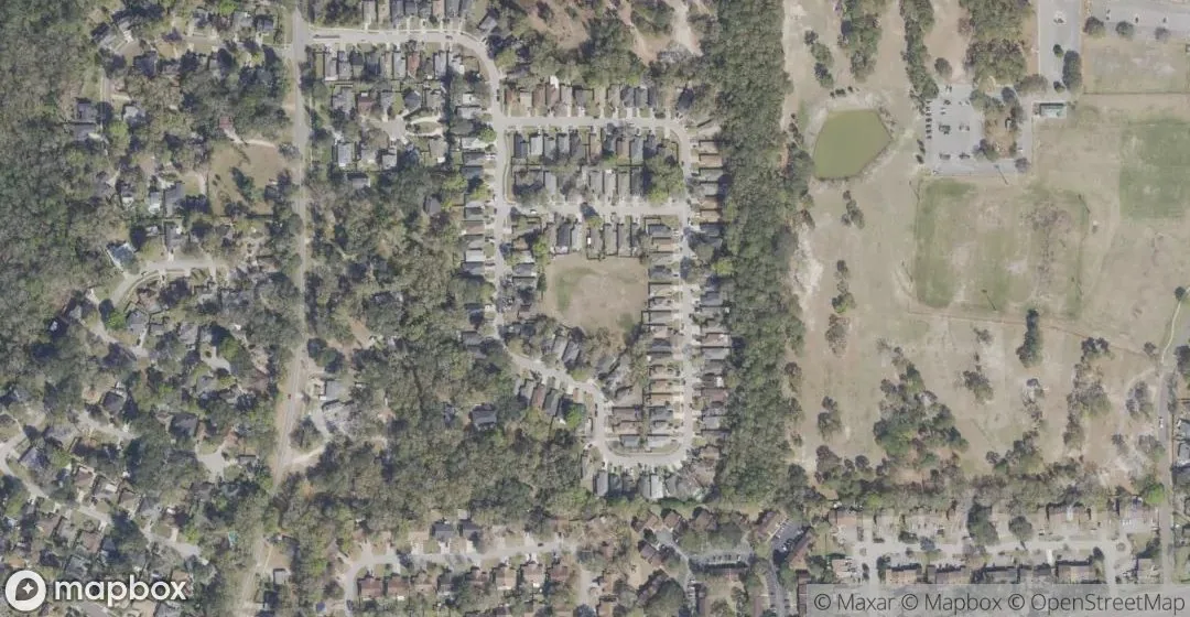 Aerial view of Caroline Cove
