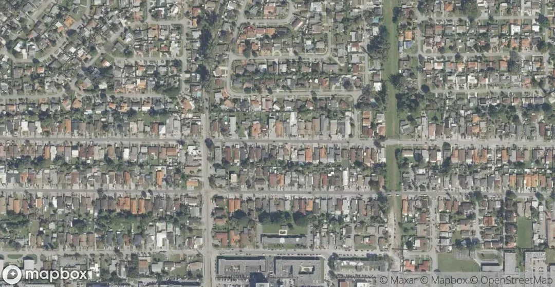 Aerial view of 7120 SW 21st St, Miami