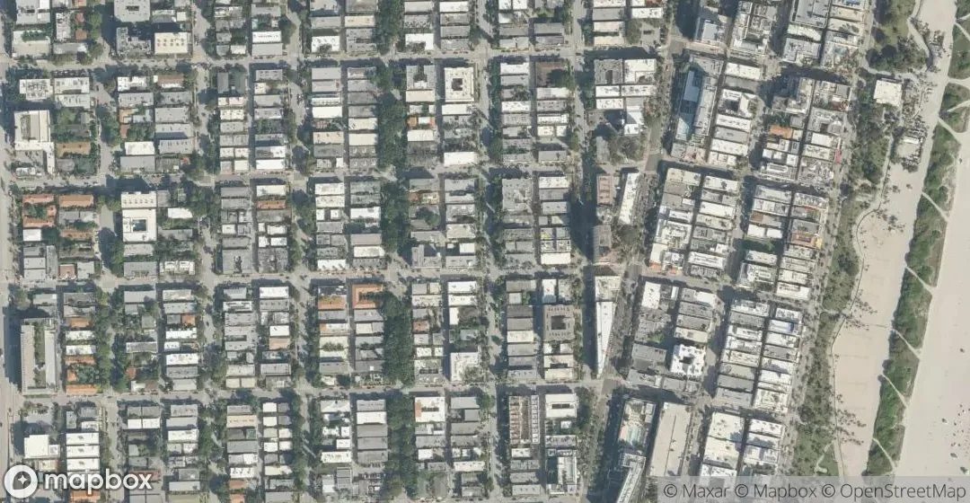 Aerial view of 820 Euclid Ave 106, Miami Beach