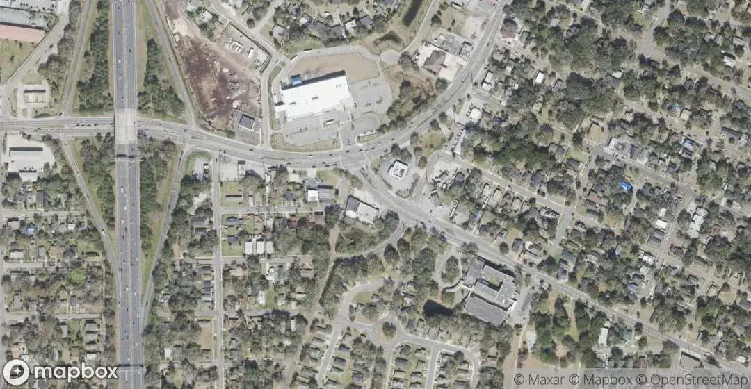 Aerial view of Golfair Manor