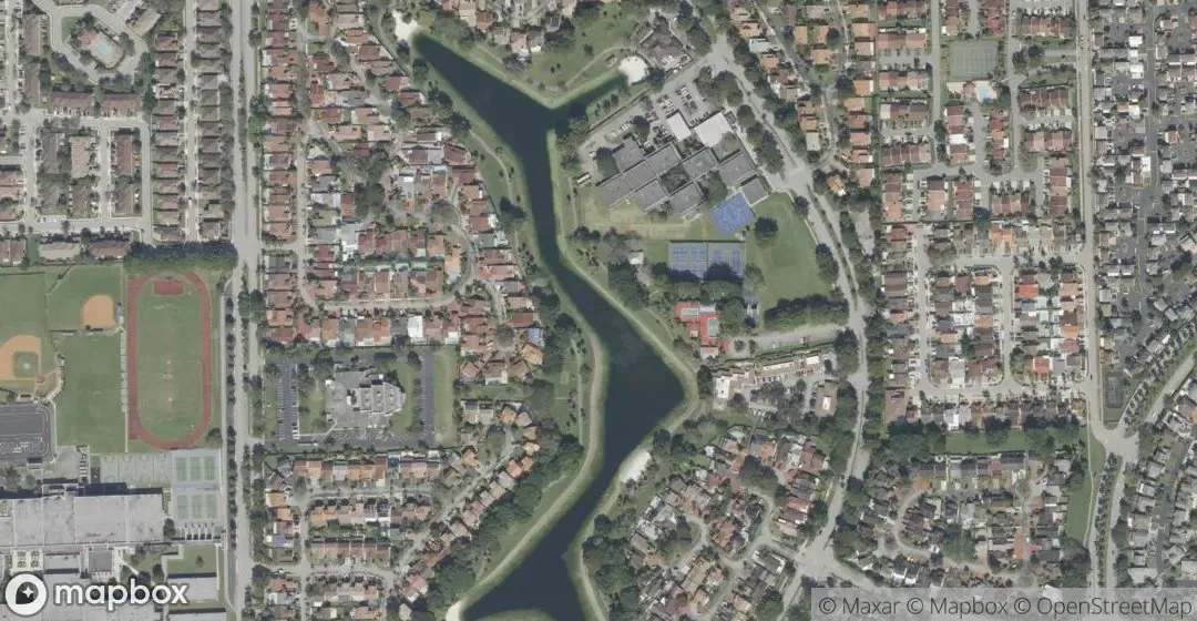Aerial view of 9786 SW 147th Ct, Miami