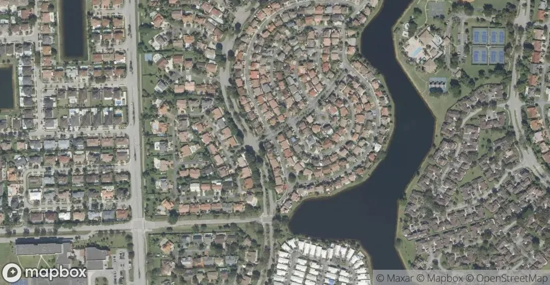 Aerial view of 4471 SW 154th Ct, Miami