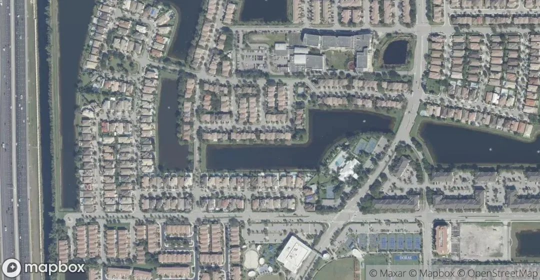 Aerial view of 11491 NW 82nd Terrace NW, Doral