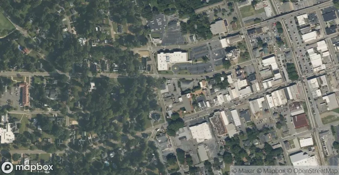 Aerial view of Johnson Crossing