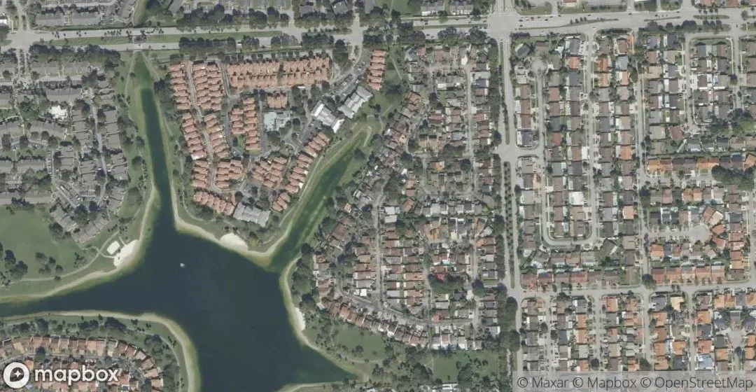 Aerial view of 10626 SW 148th Ave Dr, Miami
