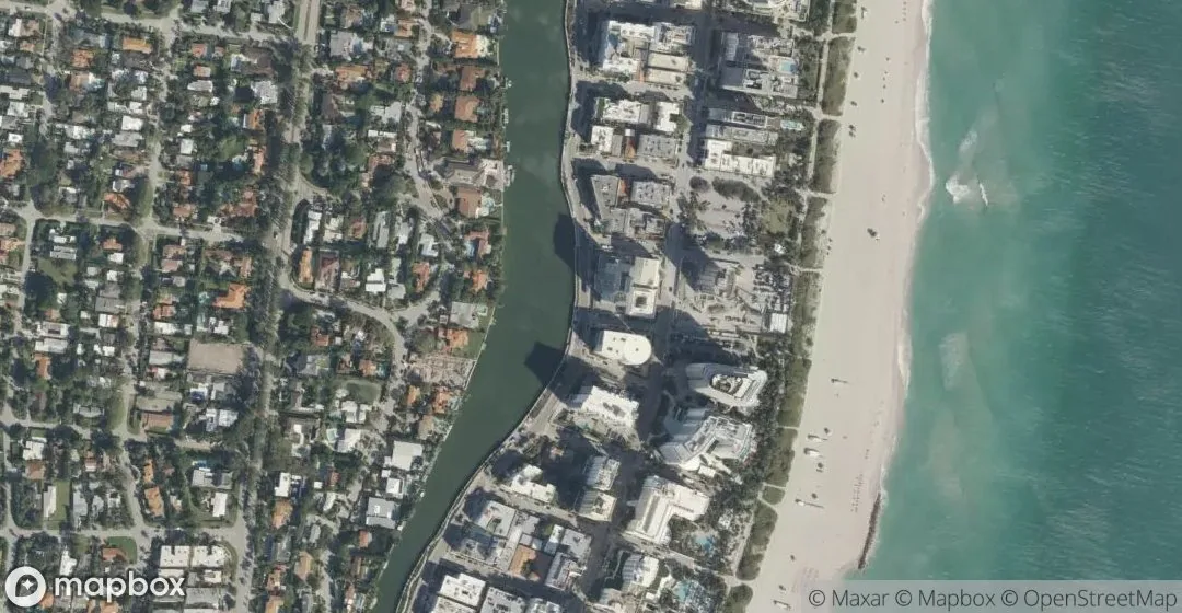 Aerial view of 3411 Indian Creek Dr 604, Miami Beach