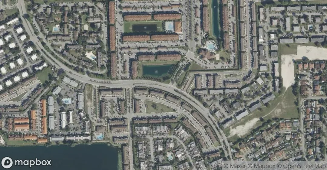 Aerial view of 20860 San Simeon Way 109-6, Miami