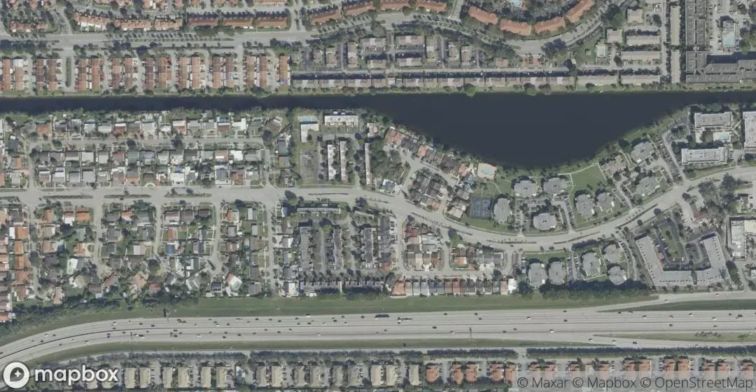 Aerial view of 7033 NW 169th St, Hialeah