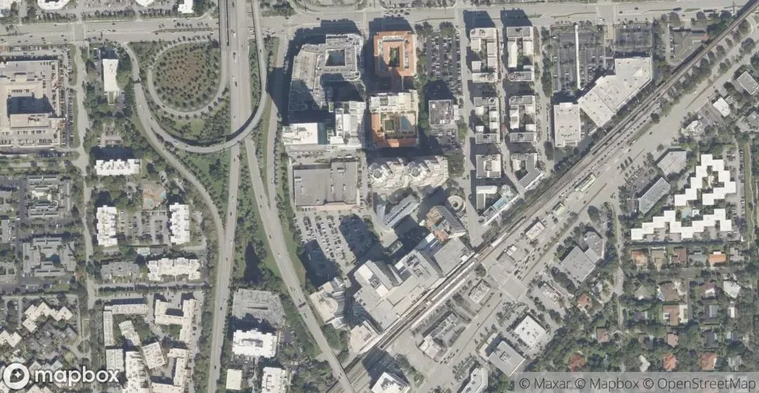 Aerial view of 9055 SW 73rd Ct 1106, Miami