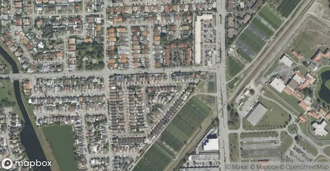 Aerial view of 13758 SW 160th Ter, Miami