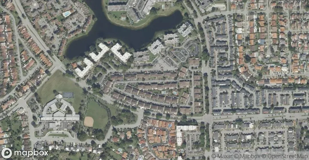 Aerial view of 12253 SW 16th Ter 108-M, Miami
