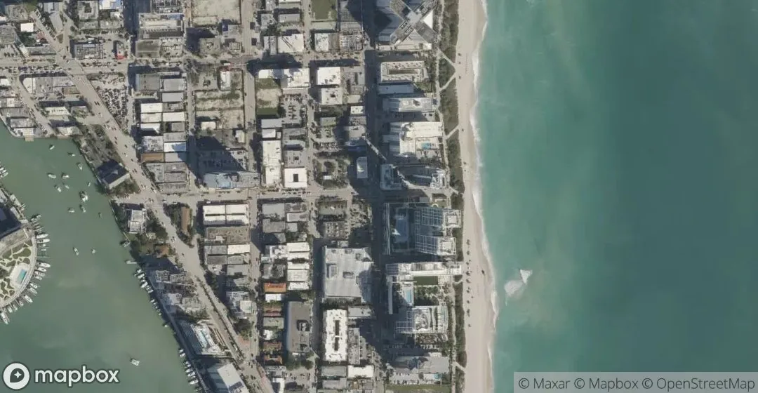Aerial view of 6899 Collins Ave 2403, Miami Beach