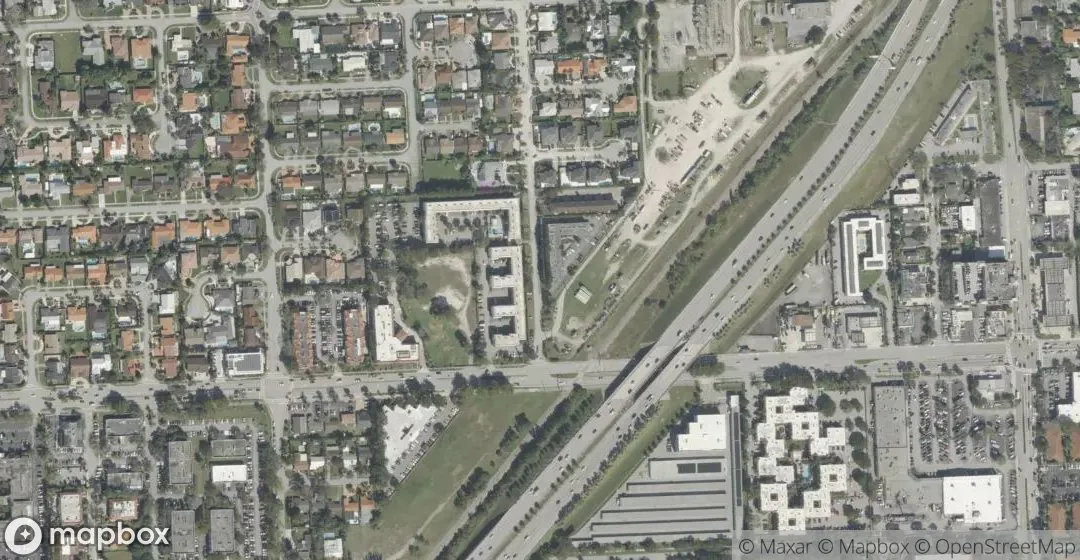 Aerial view of 7101 SW 89th Ct 305, Miami