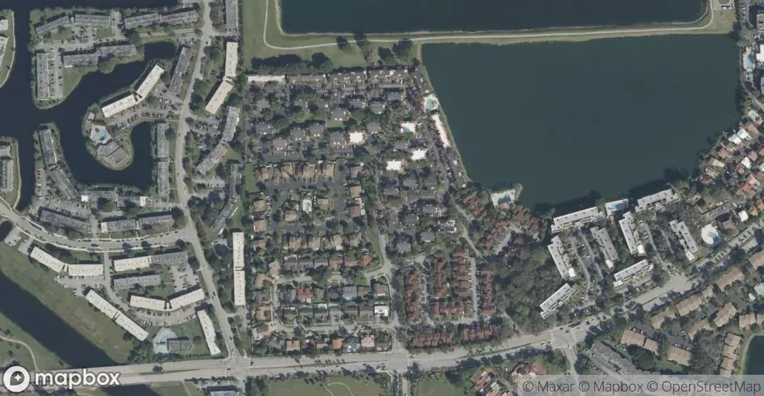 Aerial view of 20035 NE 3rd Ct 6, Miami