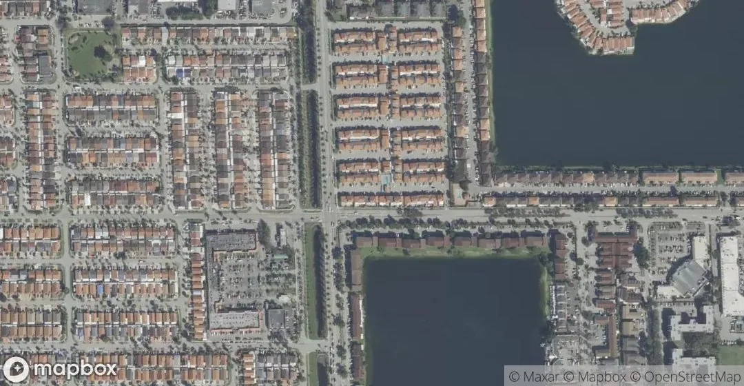 Aerial view of 2710 W 60th Place 205, Hialeah