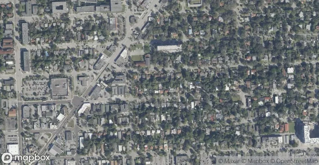Aerial view of 638 NE 141st St, North Miami
