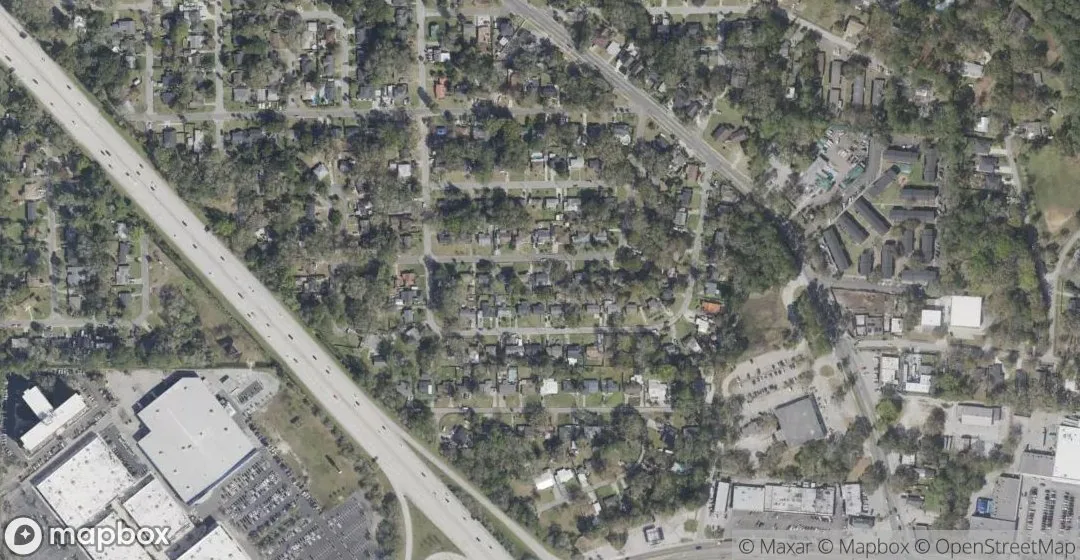 Aerial view of 3772 CACTUS Lane, Jacksonville