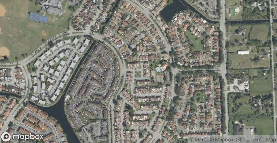 Aerial view of 6217 SW 128th Pl, Miami