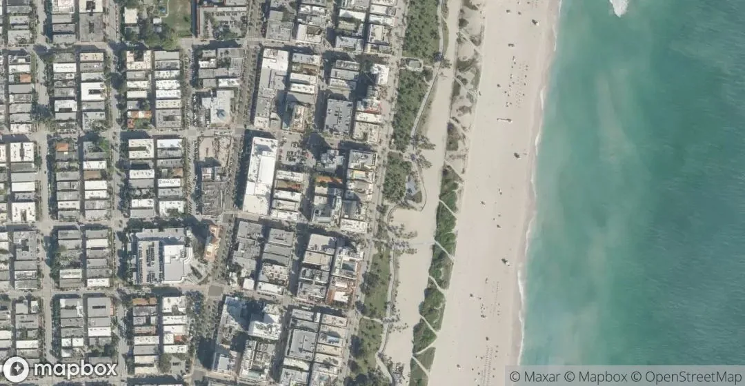 Aerial view of 1250 Ocean Dr 2N, Miami Beach
