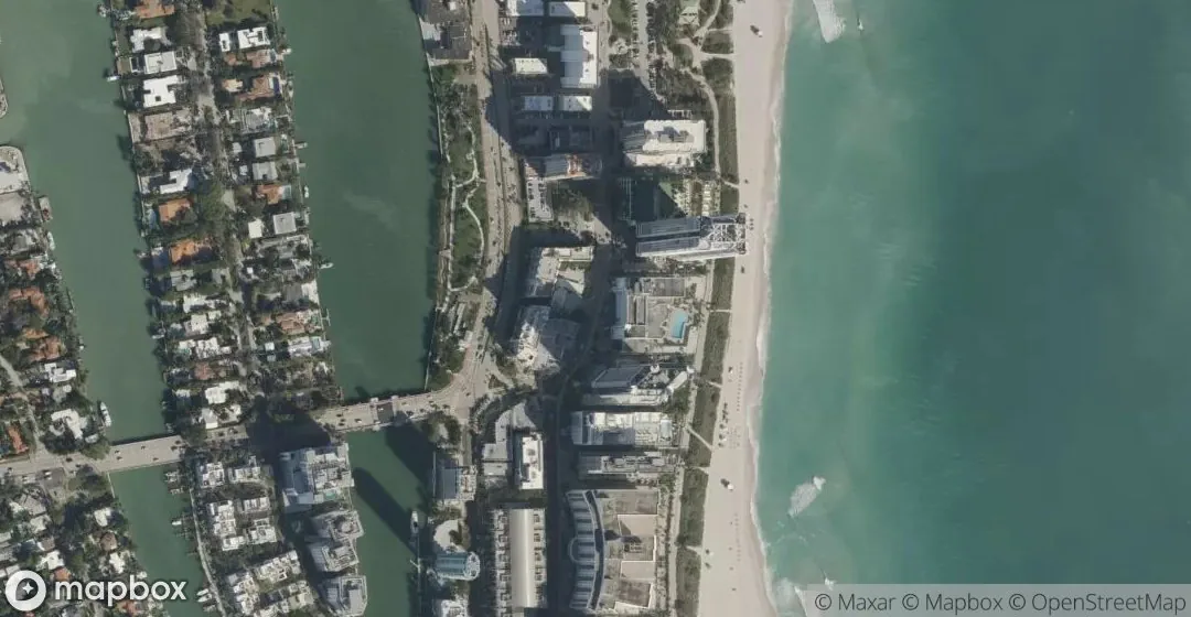 Aerial view of 6345 Collins Ave 908, Miami Beach