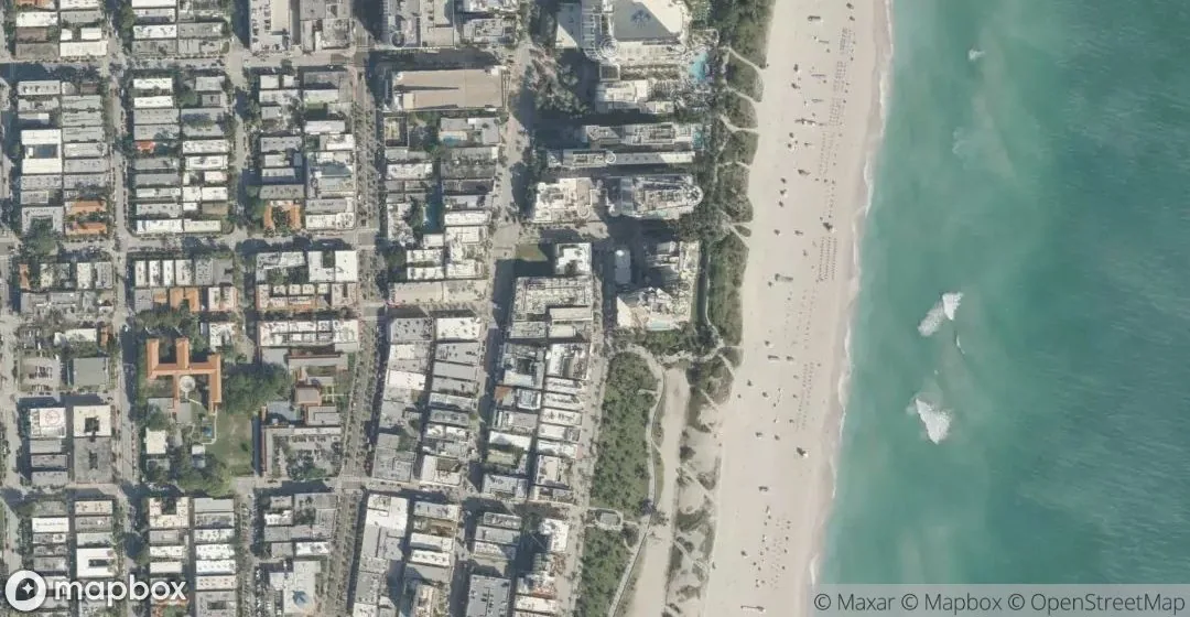 Aerial view of 1460 Ocean Drive 205, Miami Beach