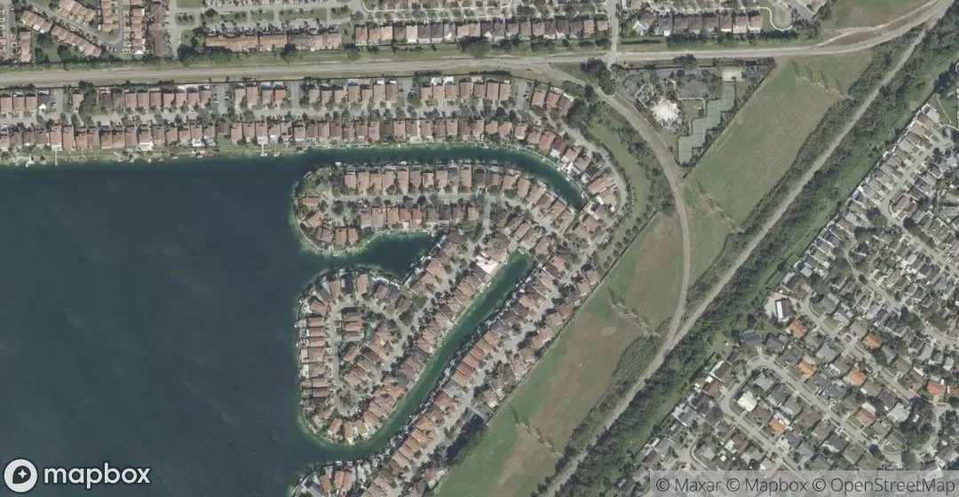 Aerial view of 14630 SW 132nd Ct, Miami