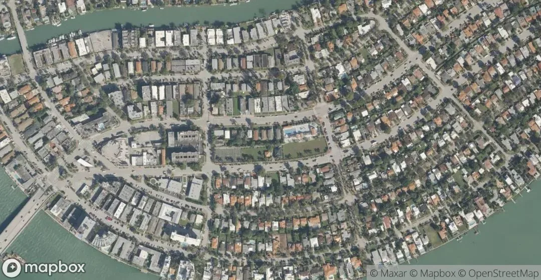 Aerial view of 7720 Harding Ave 8, Miami Beach