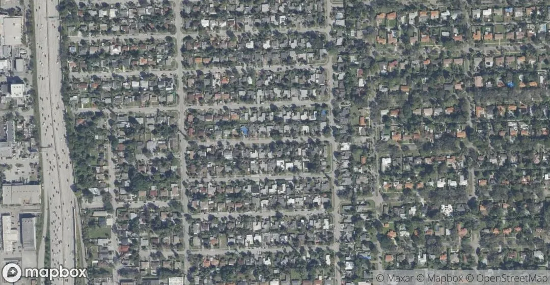 Aerial view of 270 NW 106th St, Miami