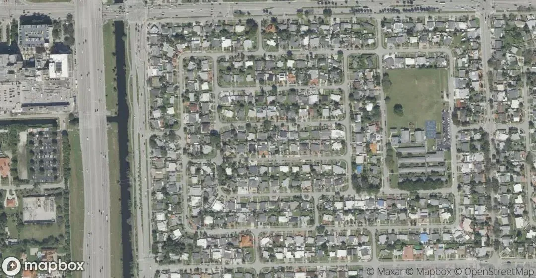 Aerial view of 11445 SW 43rd Ter, Miami