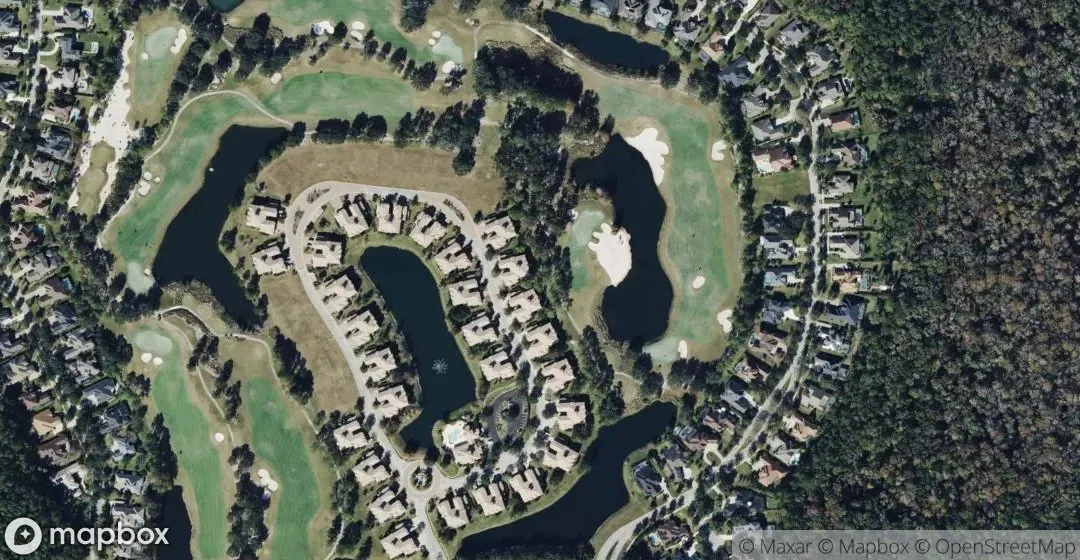 Aerial view of 175 LATERRA LINKS Circle #201, St. Augustine